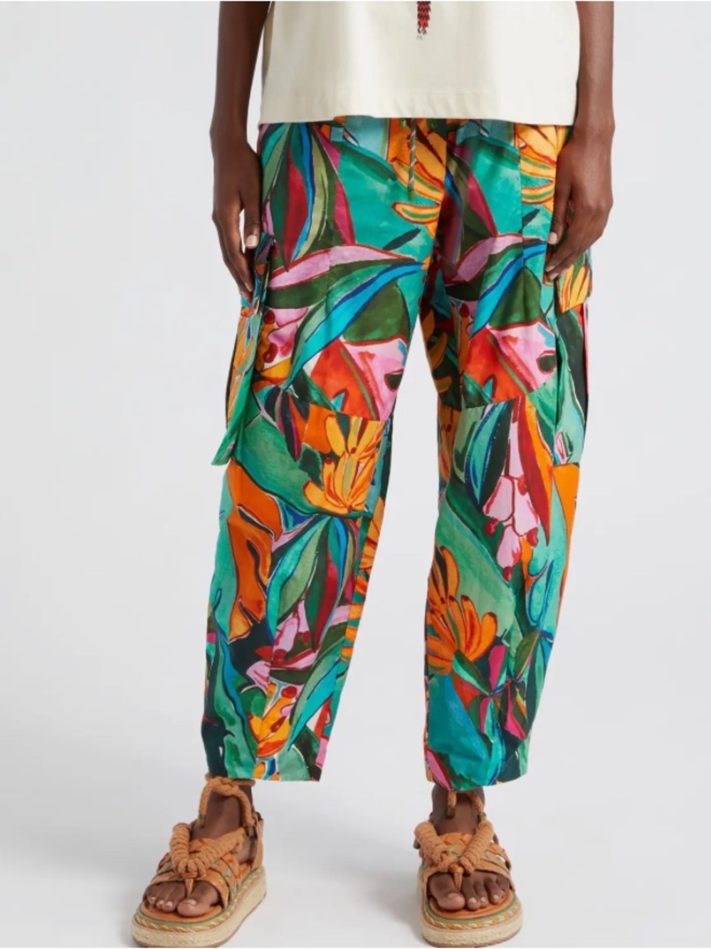 FARM Rio
Banana Foliage Drawstring Cargo Pants - Picture 2 of 16